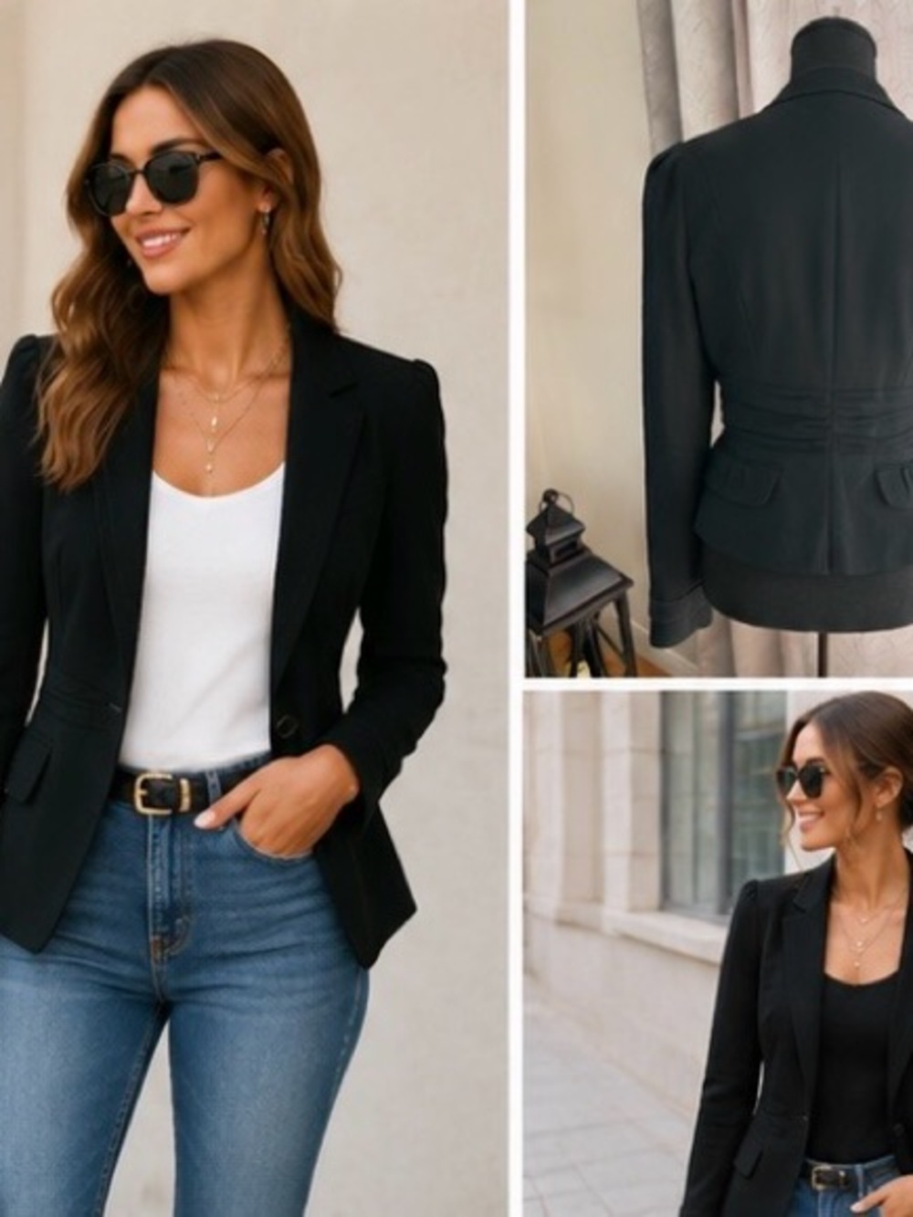 BCBGMaxAzria Black Tailored Women's Blazer